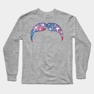 Awesome Space Mustache Long Sleeve T-Shirt